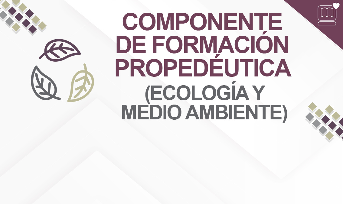 Componente de Formación Propedéutica ( Ecología y Medio Ambiente ) IEDEP.BGAFPEMA01